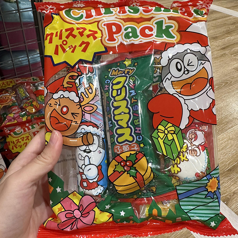 圣诞老人礼物日本Yaokin小叮当圣诞大礼包小包装（6 件）儿童糖果