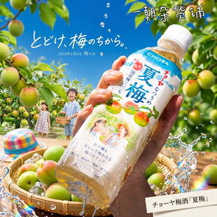 日本酸甜 CHOYA俏雅 夏梅果汁饮料500ml 纪州南高梅100%无添加
