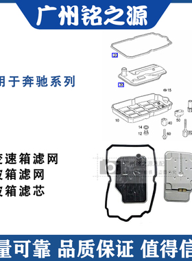 适用奔驰GL450R500R300S320S400ML350ML400 变速箱滤网波箱滤芯垫
