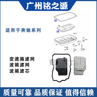 适用奔驰GL450R500R300S320S400ML350ML400 变速箱滤网波箱滤芯垫