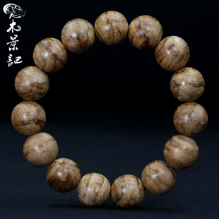 天然野生达拉干沉香手串真品老料女男款 文玩木质佛珠15mm手链
