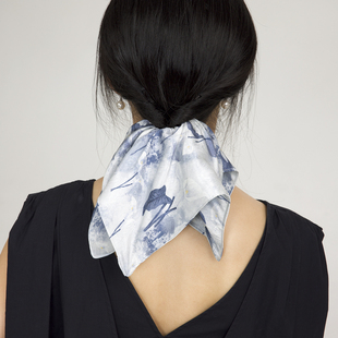 莫耦某《马蹄莲语》联名款方巾大肠发圈扎马尾发饰丸子头盘发头花