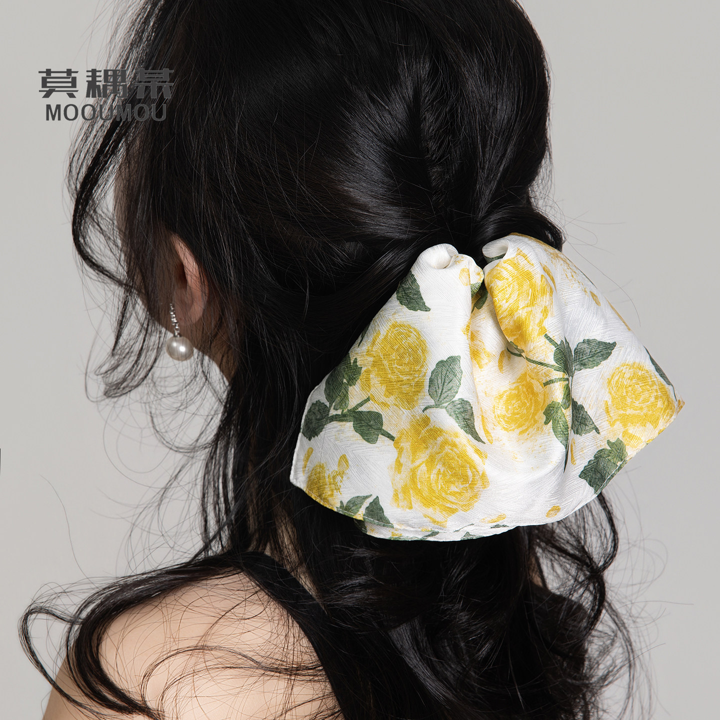 《黄玫瑰控》联名款裙摆抓夹双层发夹半披发头饰马尾夹刘亦菲发饰
