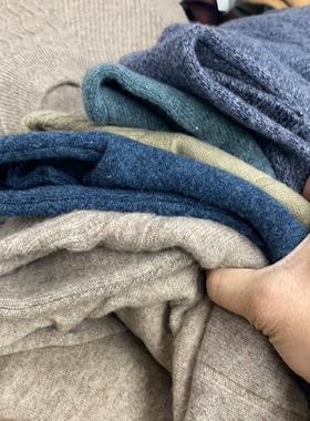 2013冬季楠楠家羊绒貂绒羊毛衫孤品定做男款双线