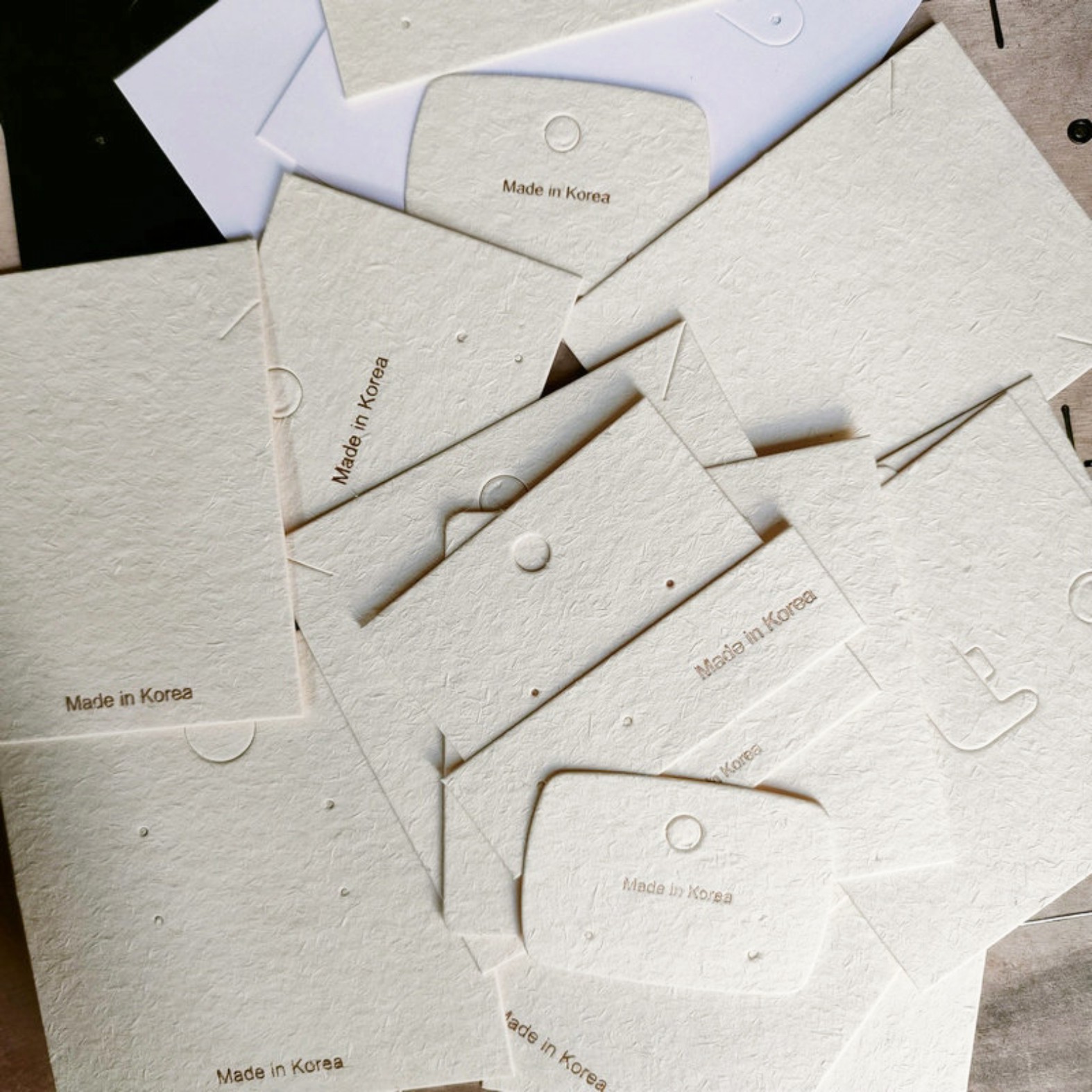 全套饰品卡定做香草纸耳饰装饰