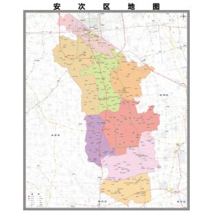 安次区区域县市地图街道分布地区区域图办公室贴图挂图
