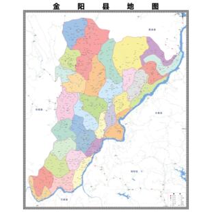 金阳县区域县市地图街道分布地区区域图办公室贴图挂图