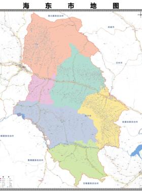 刚察县市区域县市地图街道分布地区区域图办公室贴图挂图