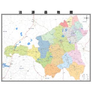 沽源县区域县市地图街道分布地区区域图办公室贴图挂图