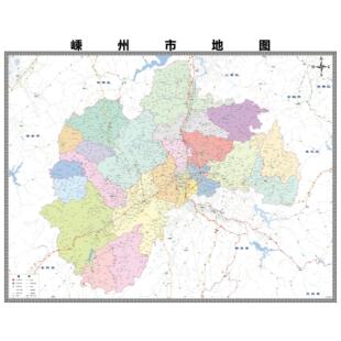 嵊州市区市区域县市地图街道分布地区区域图办公室贴图挂图