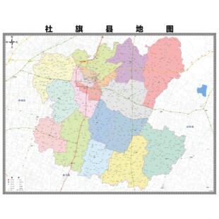 社旗县区域县市地图街道分布地区区域图办公室贴图挂图