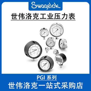 世伟洛克不锈钢压力表 工业专用压力检测表 耐腐管道配套仪表