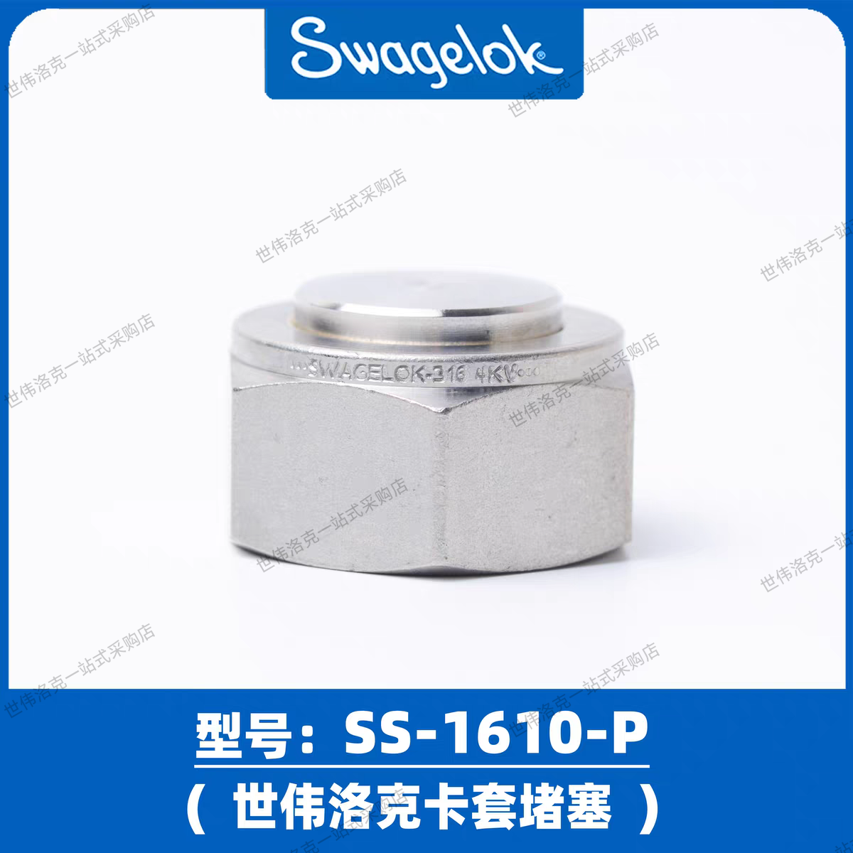美国进口世伟洛克SWAGELOK卡套堵头 堵头 堵塞SS- 1610-P
