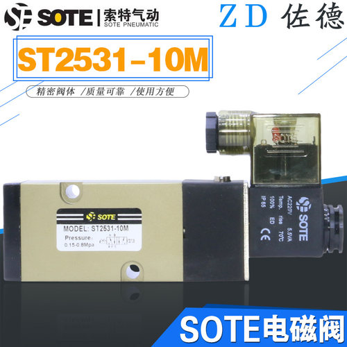 SOTE蝶阀贴板式电磁阀ST2531-10M