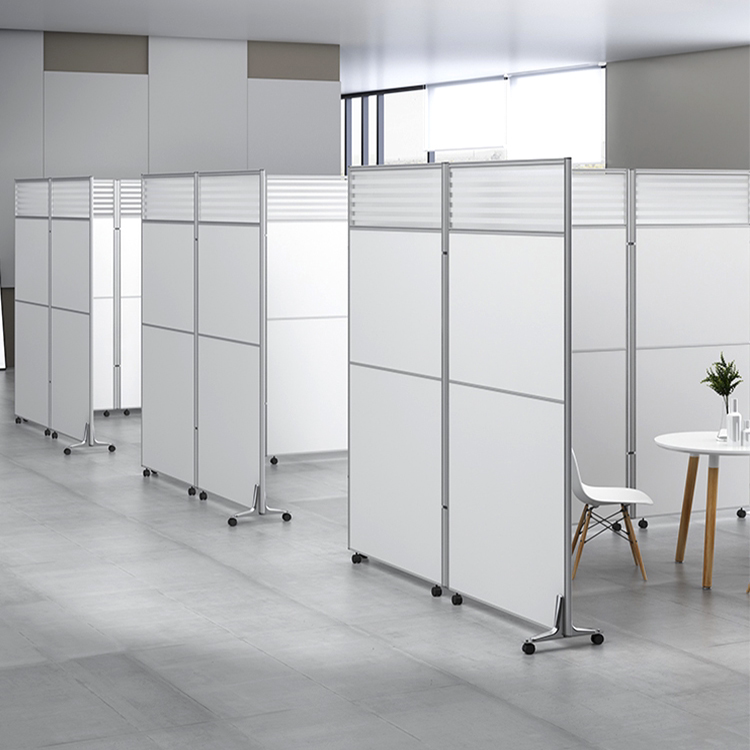 上海办公室移动屏风高隔断车间活动隔墙带轮可折叠推拉屏风隔墙板