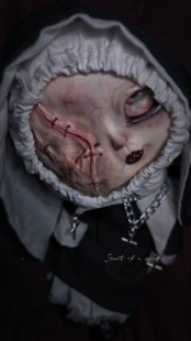 恶灵修女 客单仅展示  三分头开颅小布软陶头