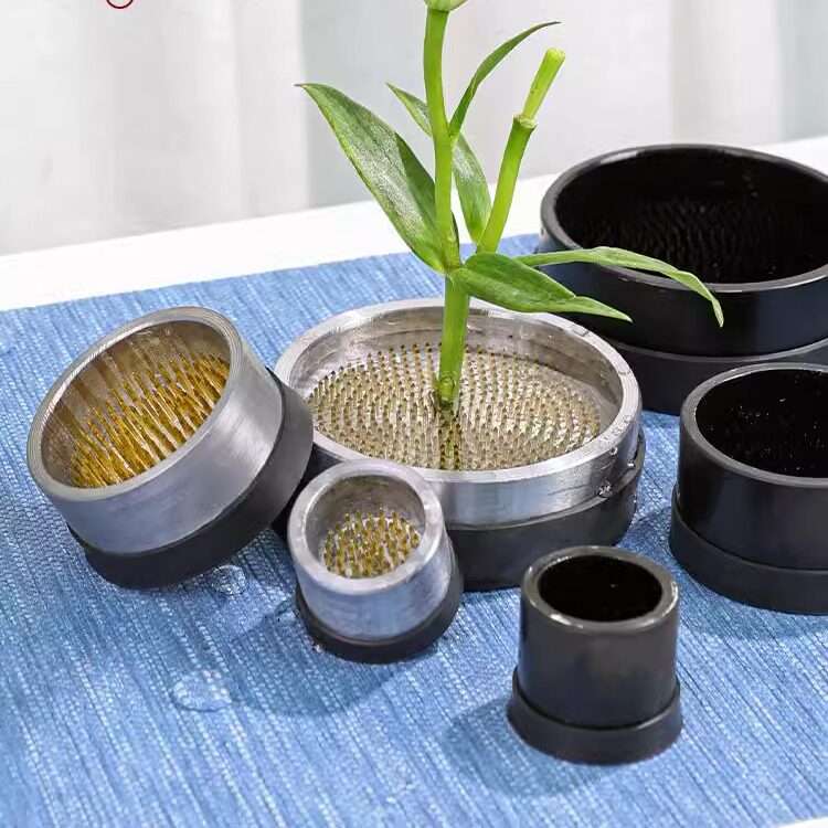 日式盛水剑山插花自带内胆花针器皿禅意茶席桌花艺摆件鲜花固定器