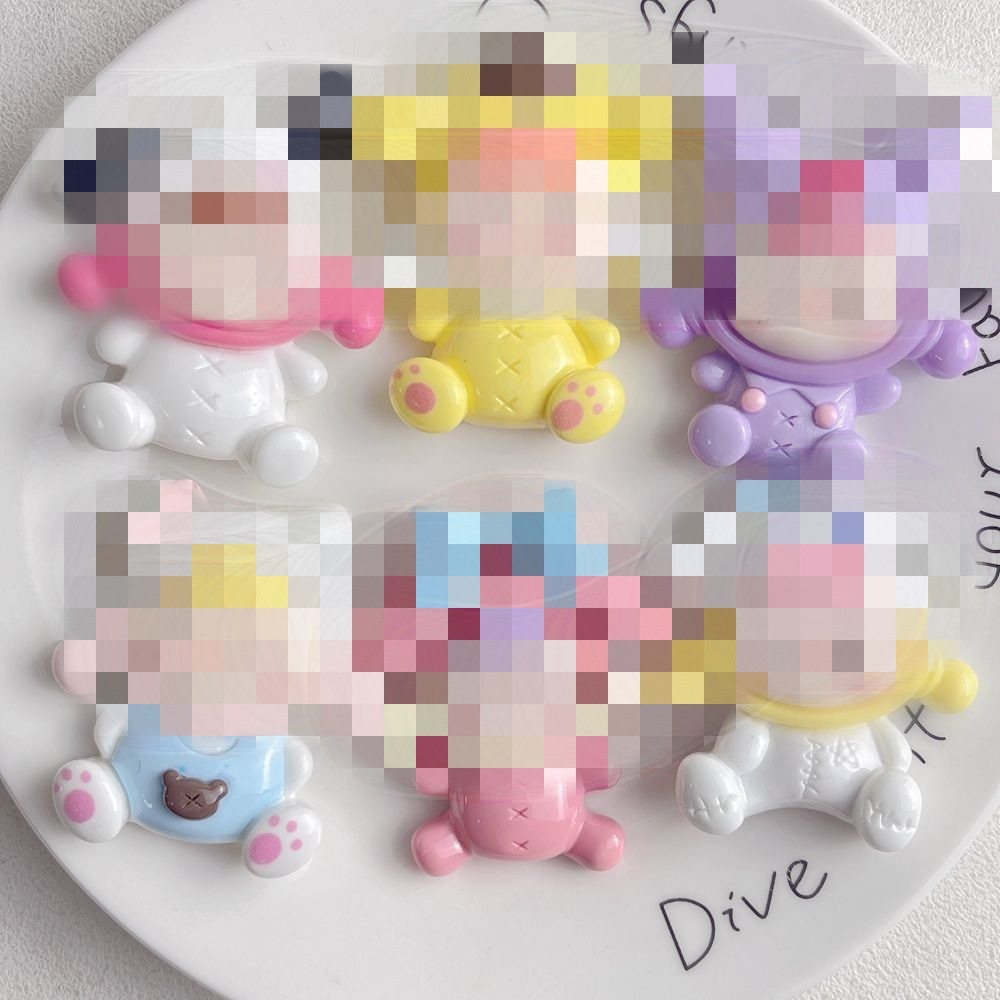 大号妹妹变装卡通树脂配件diy直播奶油胶冰箱水杯手机壳汽车装饰