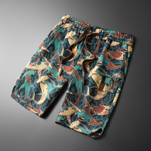 2025夏季新款潮流沙滩裤短裤男针织时尚休闲男士五分裤 K5918 P85图片
