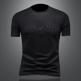 2025夏季新款丝光棉短袖t恤男士潮流休闲圆领半袖上衣26027P75，男装T恤，钱塘6036（原3026）