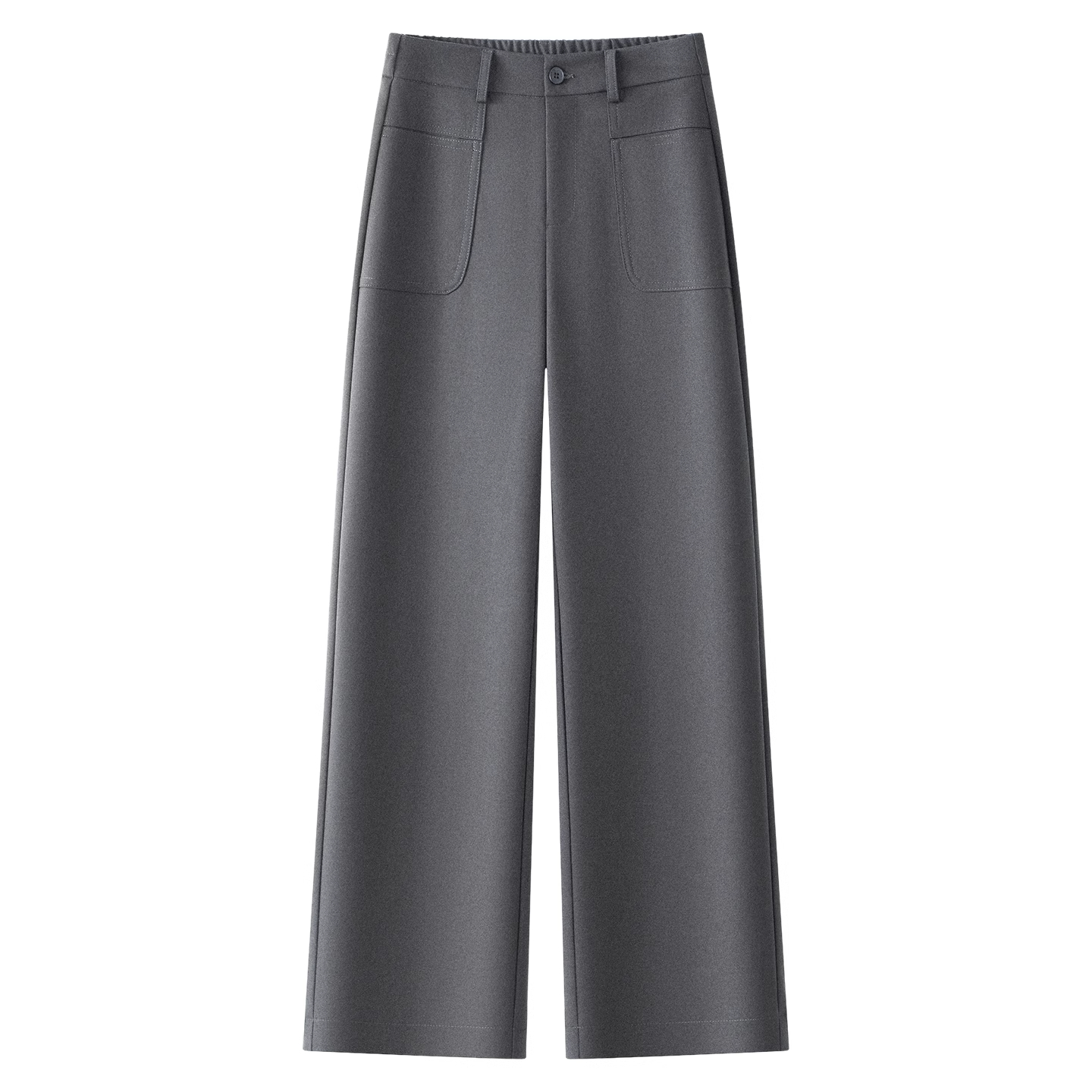 天丝羊毛西装阔腿裤女2025秋冬新款薄绒宽松休闲裤高腰显瘦直筒裤