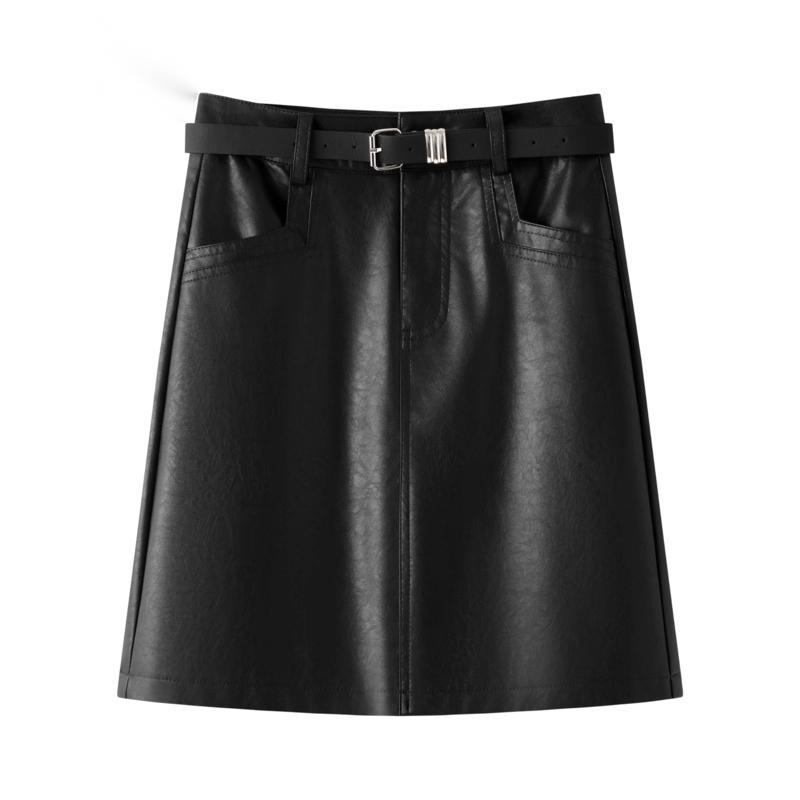 2025春秋新款韩版修身A字半身裙