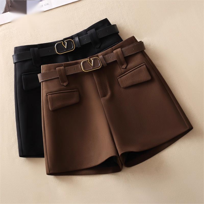 高腰显瘦西装a字短裤女2025冬季