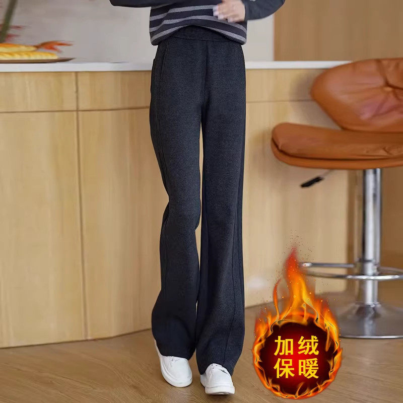 绵羊毛加厚加绒微喇裤女冬季裤子修身显瘦提臀喇叭休闲裤冬糯米裤,女装/女士精品,大码裤装,淘宝优惠券,粉丝福利购,淘宝优惠卷