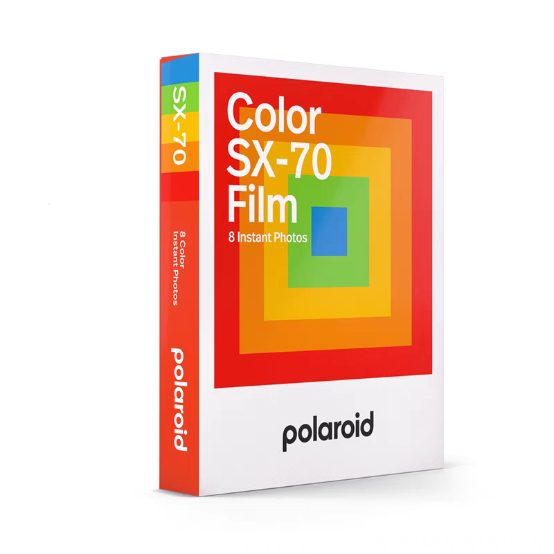Polaroid宝丽来SX70相纸经典拍立得白边彩色8张相纸礼物 现货发货