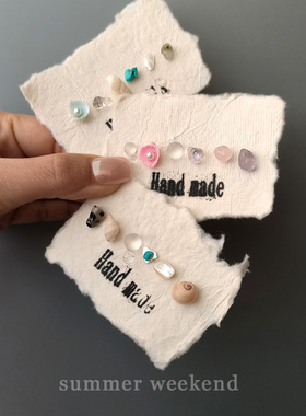 时尚小清新女神能量粉水晶贝壳耳环 海洋风贝母耳饰松石海螺耳针