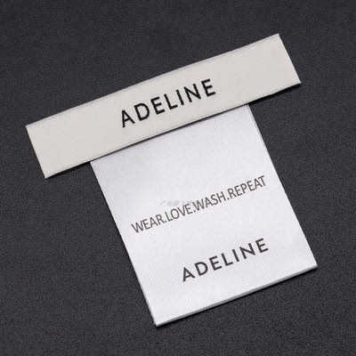 ADELINE韩版领标现货 服装商标衣服布标签主唛洗水标侧唛定制织唛