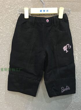 童装纯棉春秋款淑女五分裤