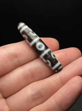 藏传玛瑙天珠吊坠精品莲师三眼天珠莲师法器天珠吊坠挂件10*50