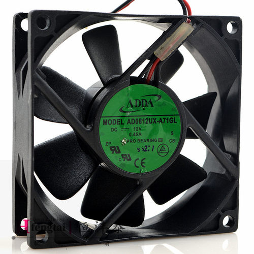 AD0812UX-A71GL DC12V 0.45A 原装正品ADDA 80*80*25 轴流风扇
