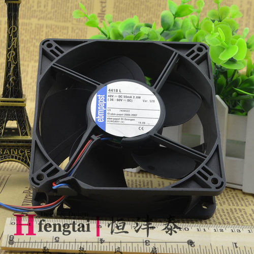 原装德国ebmpapst 12038 48V 2.6W型号4418L散热风扇 全新