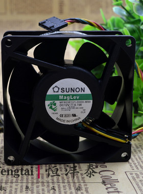 SUNON MF80381V1-D000-M99 12V 6.1W 8CM 8038 4线戴尔机箱风扇