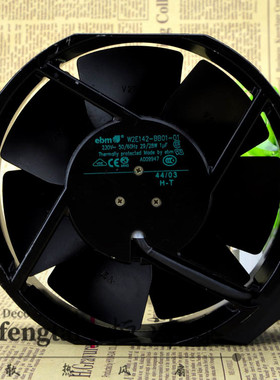 17238原装PAPST W2E142-BB01-01 220V 29/28W 全金属散热风扇