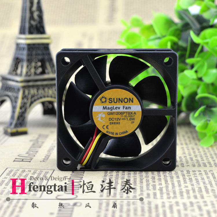 台湾建准GM1206PTBX-A 12V1.6W 6CM 6025超静音电源机箱散热风扇