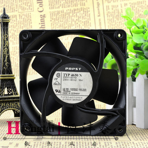 12038原装PAPST TYP4650N 220V 18W 全金属 耐高温 散热风扇
