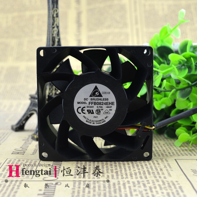 原装 台达 FFB0824EHE 8038 24V 0.75A 变频器风扇 大风量风扇