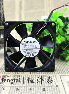 原装NMB 3108NL-04W-B49 8020 12V 0.27A 8cm8厘米 机箱散热风扇