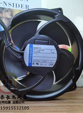 DV6224TD 24VDC 91W 原装德国EBM-Papst依必安派特设备风扇 17251