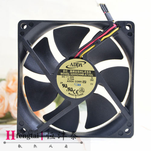 全新ADDA 24V0.15A 9025 9225 AD0924HB-A72GL 9厘米3线检测风扇