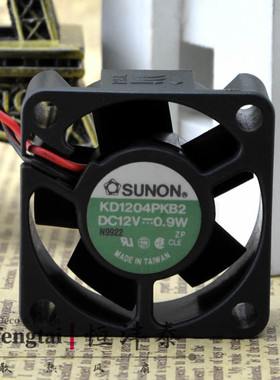 SUNON 建准 4020 12V KD1204PKB2 0.9W 交换机散热设备静音风扇