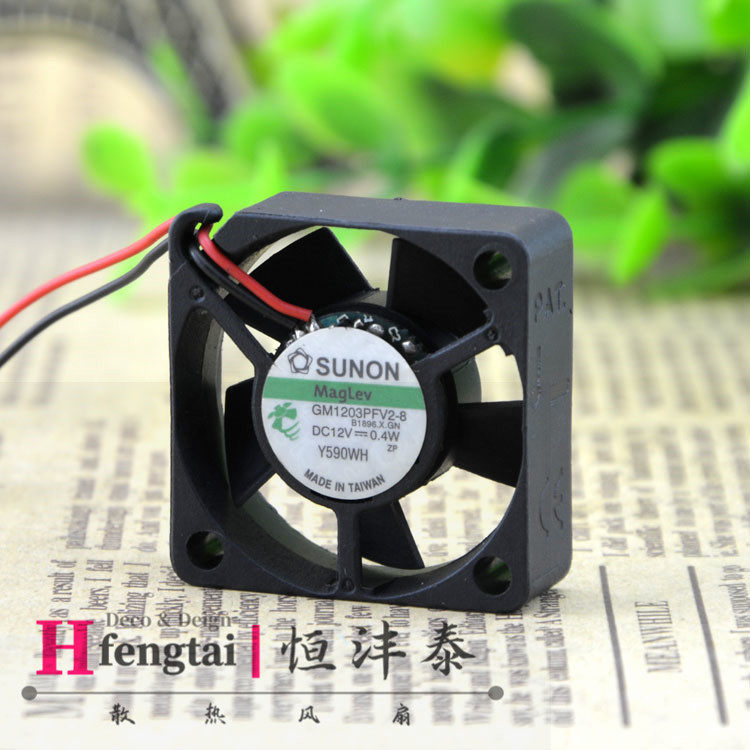 原装SUNON GM1203PFV2-8 3010 12V 0.4W 3CM 超静音 微型散热风扇