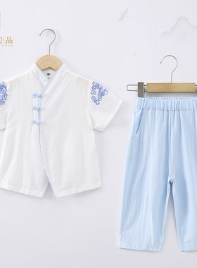 夏季男童汉服中国风中式复古唐装