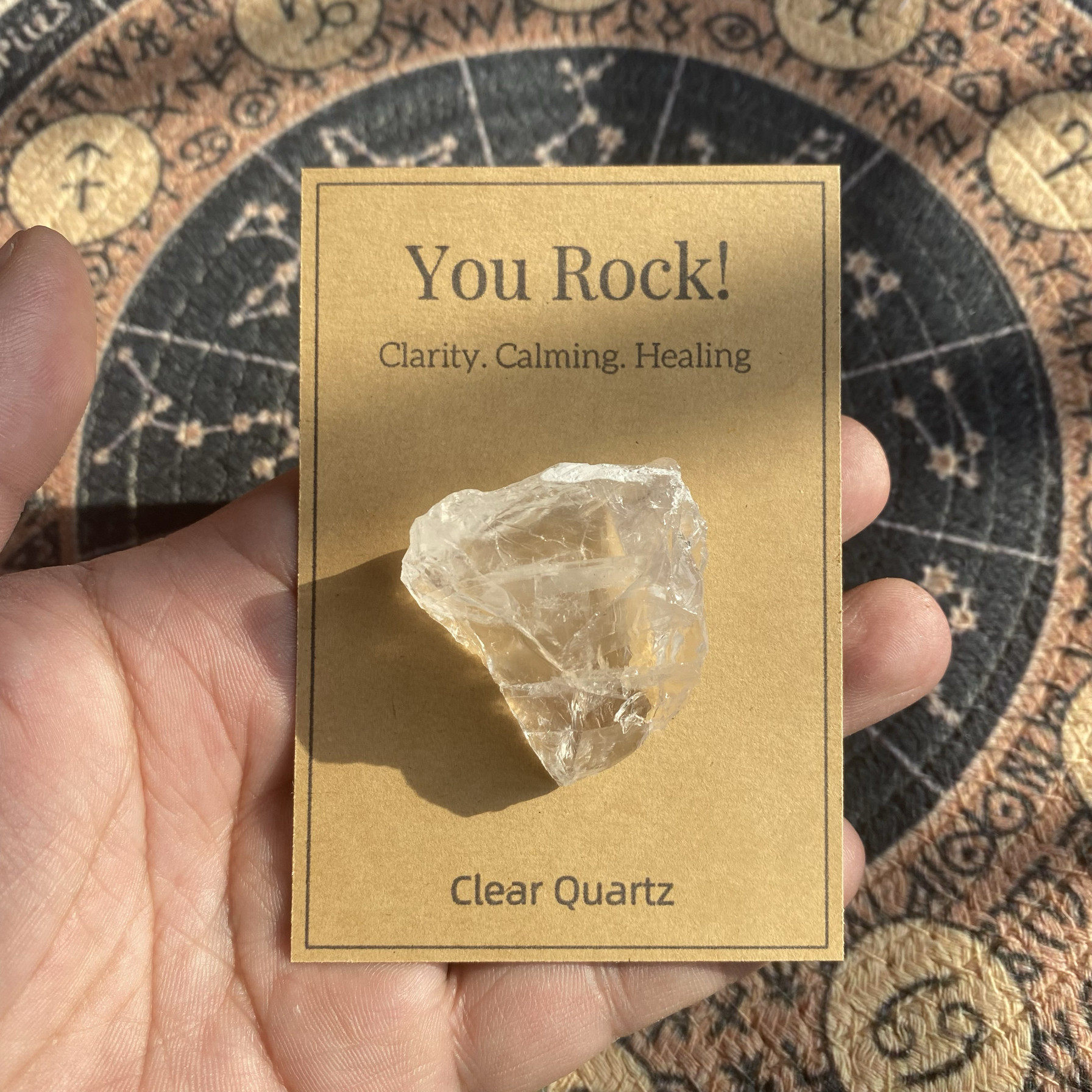 Rose Quartz healing card天然粉晶疗愈卡Wish原石You Rock,饰品/流行首饰/时尚饰品新,奇石,淘宝优惠券,粉丝福利购,淘宝优惠卷