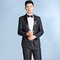PERFORMANCE COSTUMES: MALE SINGERS HOST THE STAGE CHORUS SUITS GROOM WEDDING GROOMSMEN SLIM DRESSES SUIT SETS