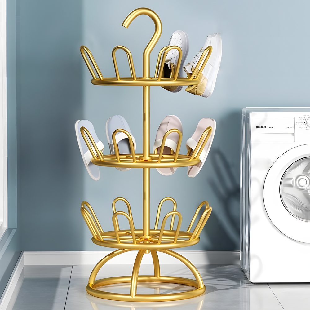 晾鞋架室外阳台凉鞋挂架简易家用沥水晒鞋子神器落地多功能挂鞋钩