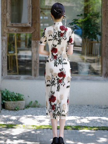 Легкое ципао, элитное платье, коллекция 2022